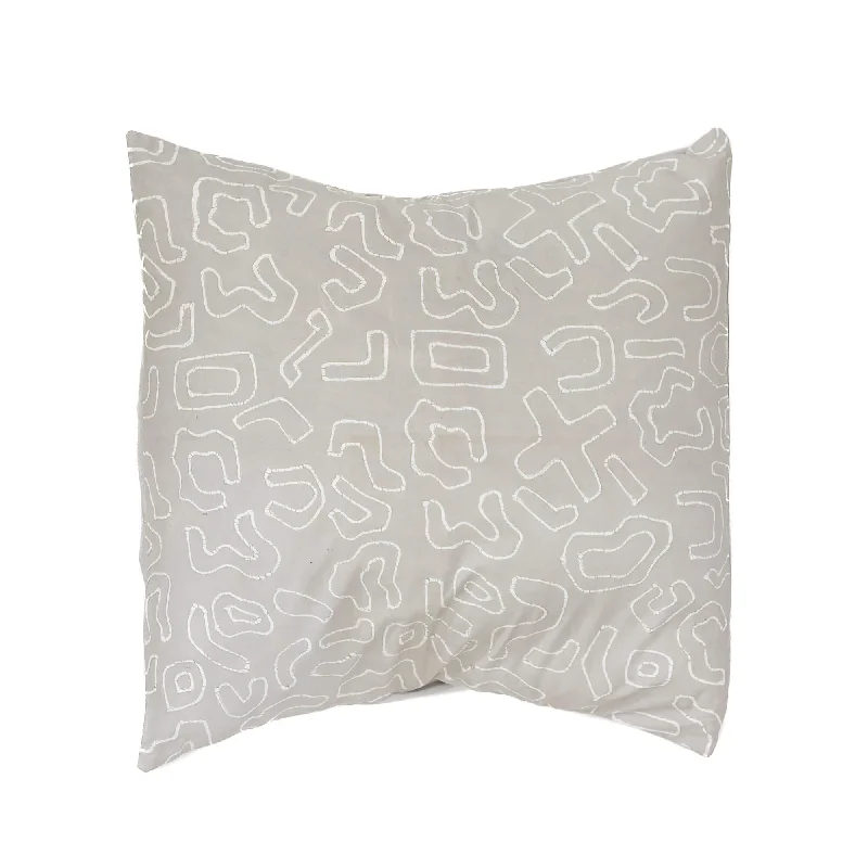 Kuba Original Light Taupe Outline Cushion Cover