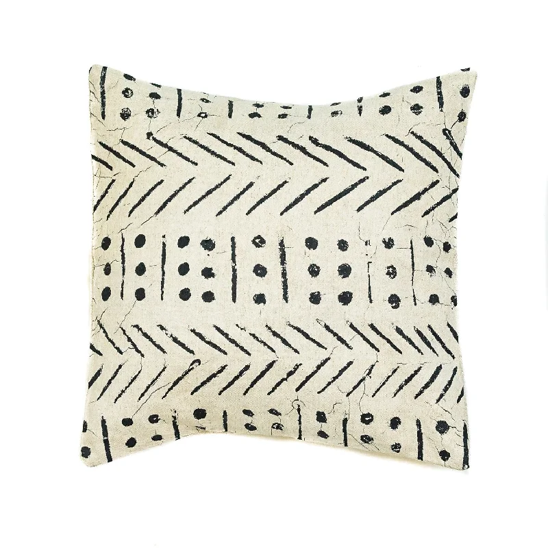 Matika Linen Black Cushion Cover