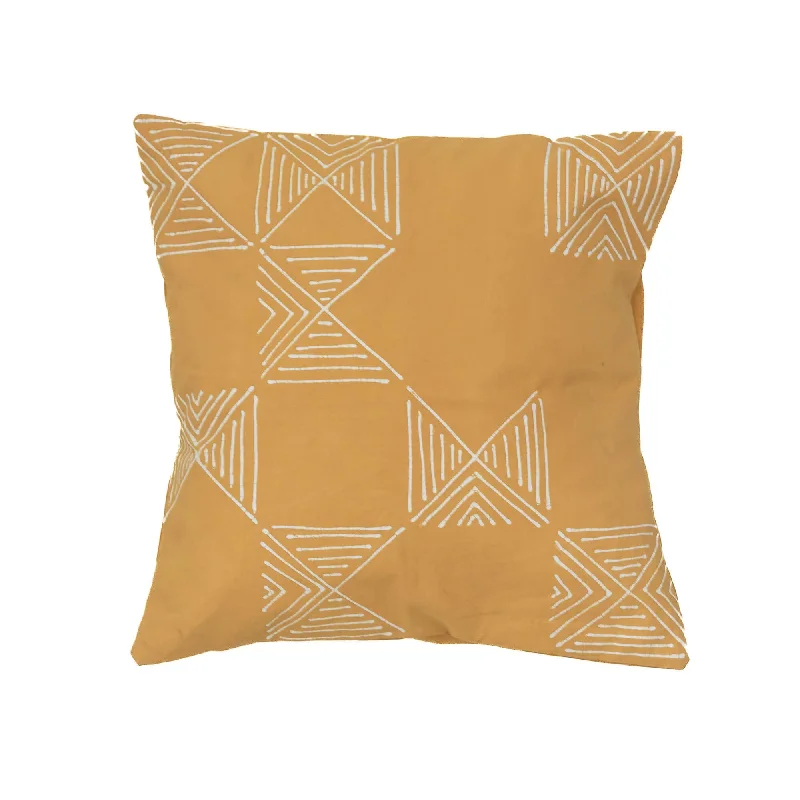 Matika Mustard Grid Cushion Cover