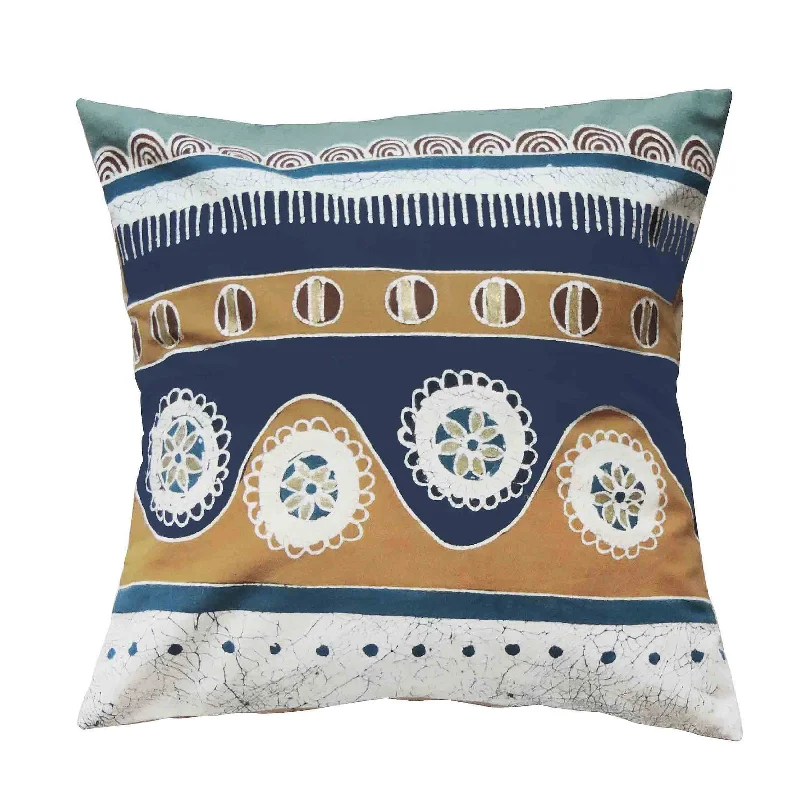 Mali Azure Wiggle Cushion Cover