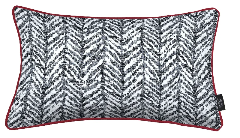 Baja Black + White Abstract Pillow