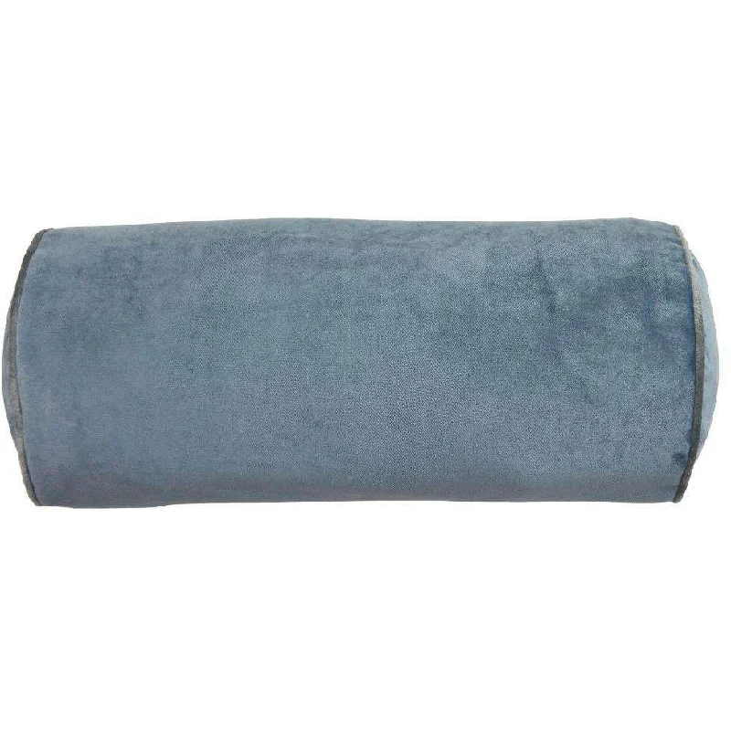 Deluxe Velvet Petrol Blue Bolster Pillow 45cm x 20cm