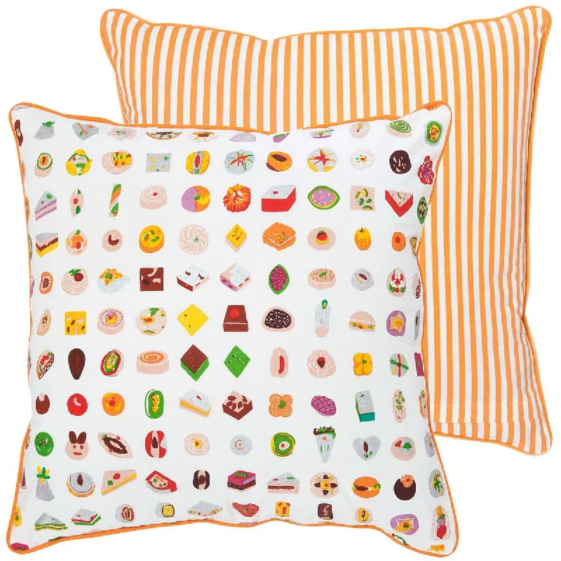 Orange Mithai Cushion Cover