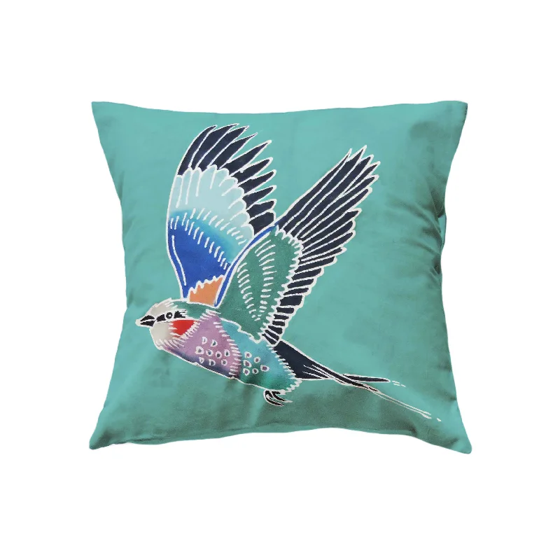 Papiko Lilac Breasted Roller Cushion Cover - TEAL