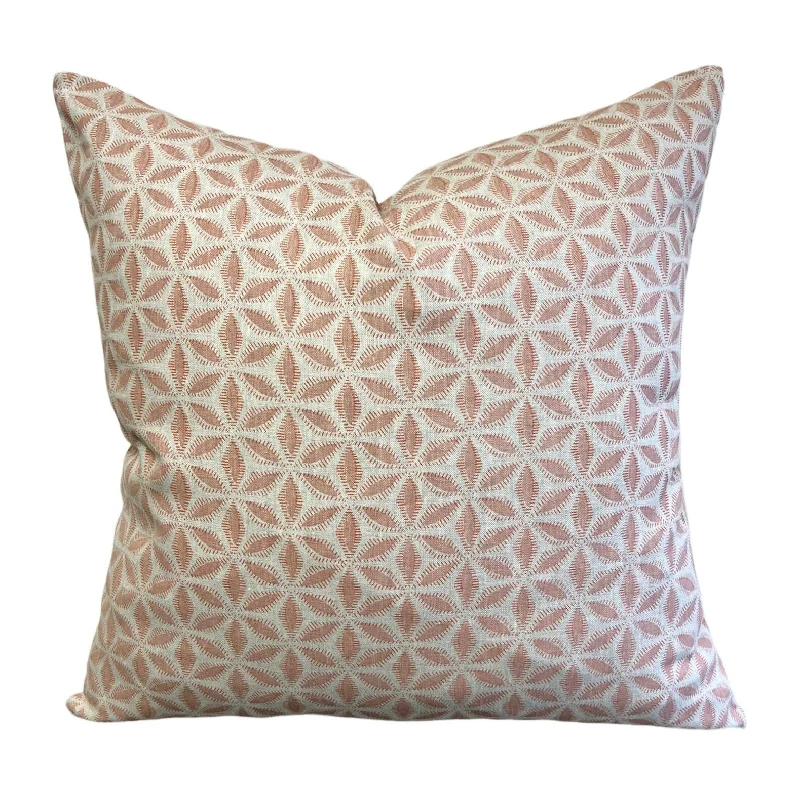 READY TO SHIP G Textiles Designer Pillows Hanami Guava Linen