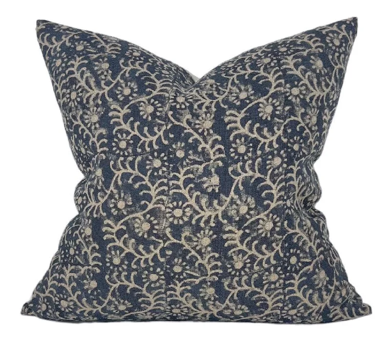 READY TO SHIP Kochin Pillow Cover in Indigo