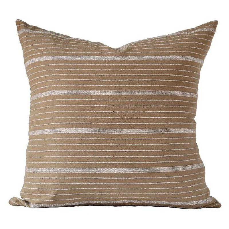 READY TO SHIP Kufri Cusco Stripe Designer Pillows in Sand