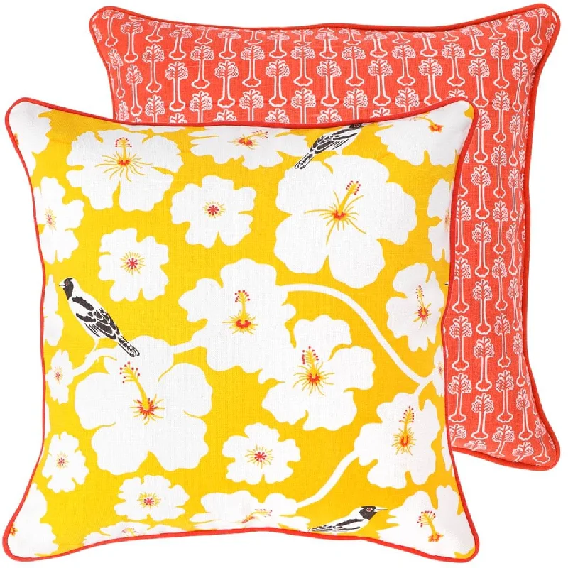 Yellow Weaver Cushion Cover