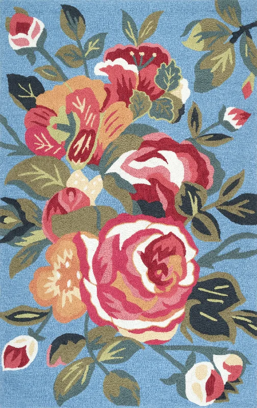 Acantha Floral Rug | Blue