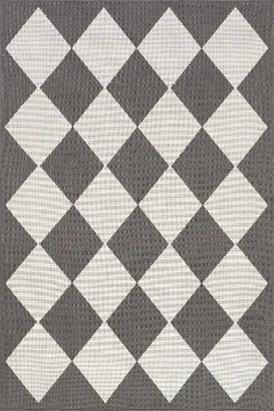 Adelaide Harlequin Indoor/Outdoor Rug | Grey