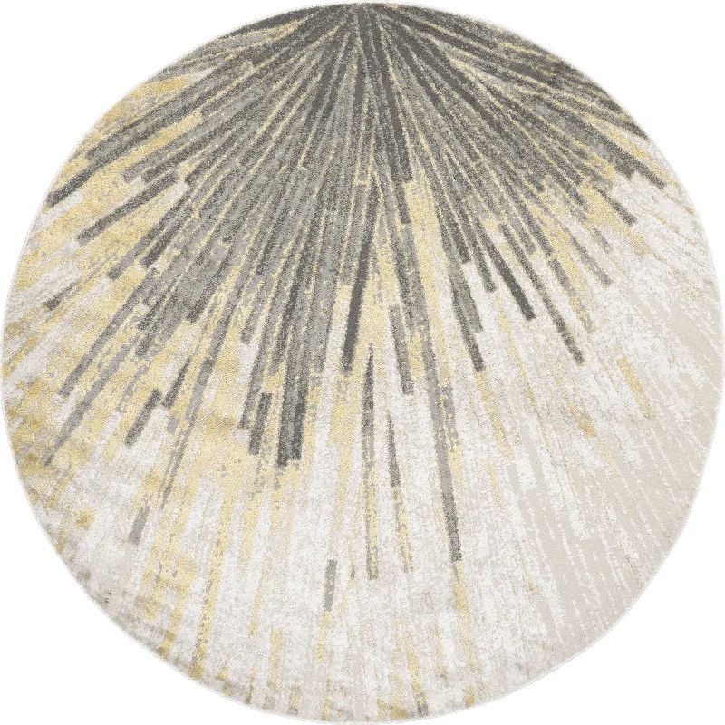 Alessia Splash Abstract Rug | Gold