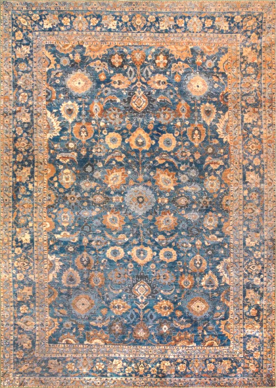 Archaic Flora Rug | Blue