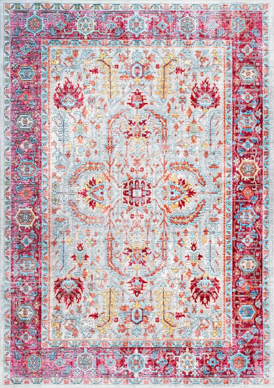 Cartouche Medallion Rug | Blush