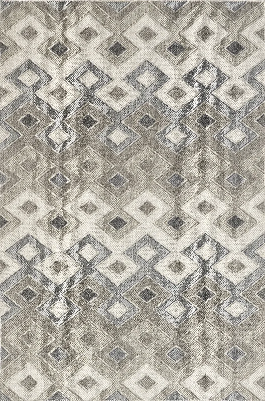 Charmaine Indoor/Outdoor Geometric Rug | Grey