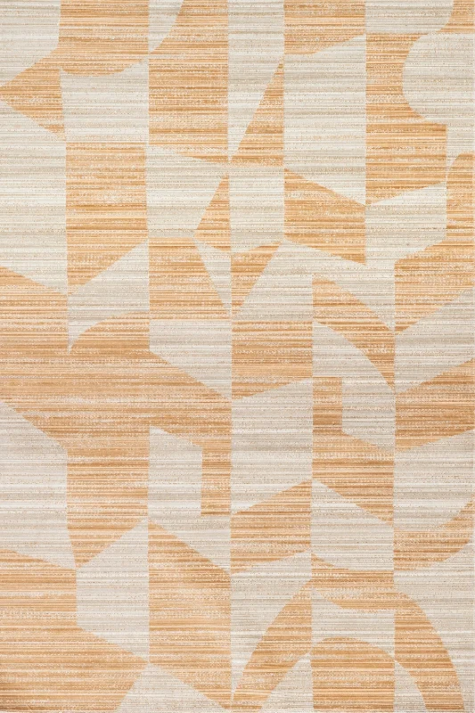 Dania Abstract Washable Indoor/Outdoor Rug | Orange