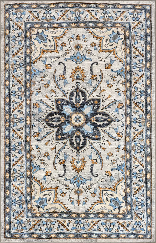 Ella Washable Venus Rug | Blue