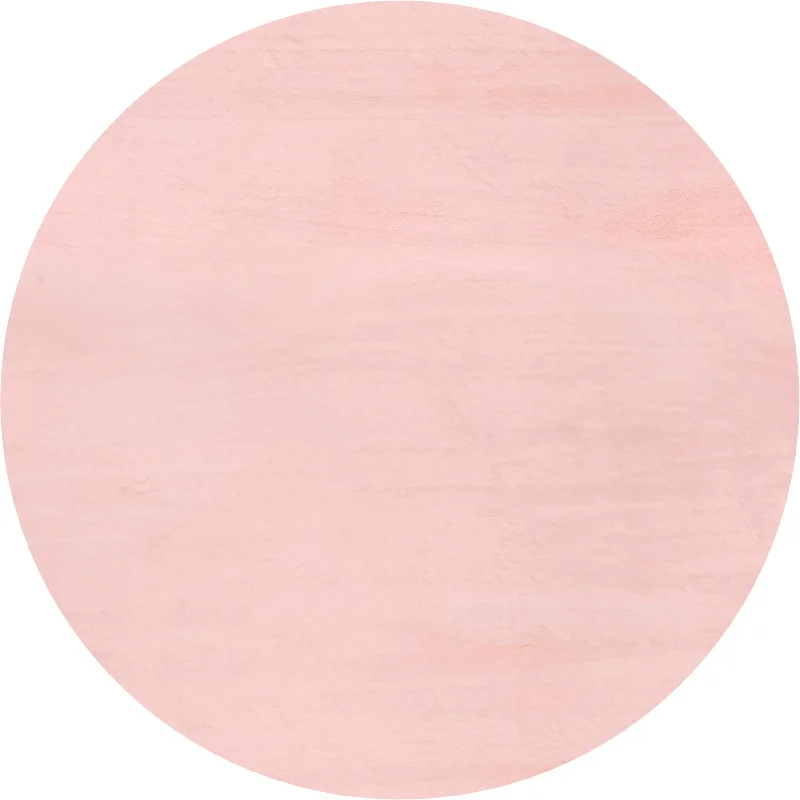 Faux Rabbit Shag Rug | Pink