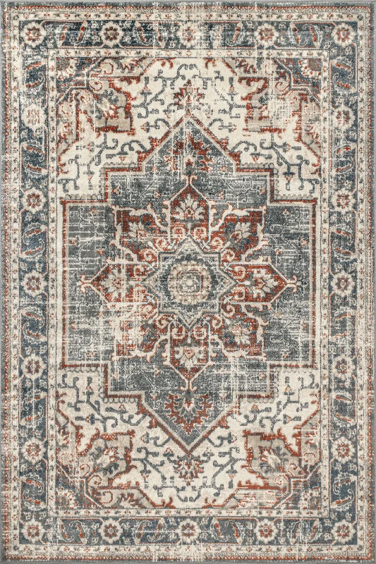 Helios Medallion Rug | Blue