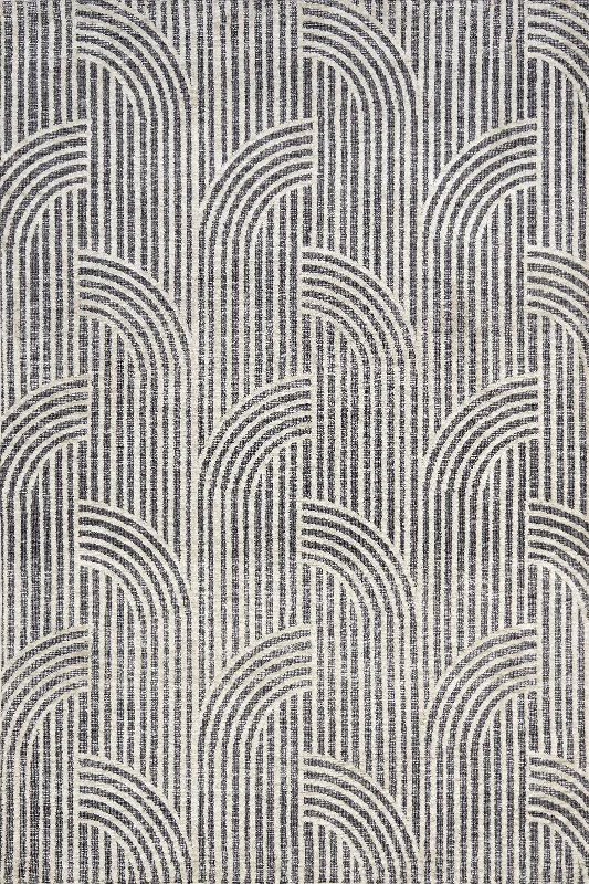 Kirstyn Raised Effect Rug | Dark Grey