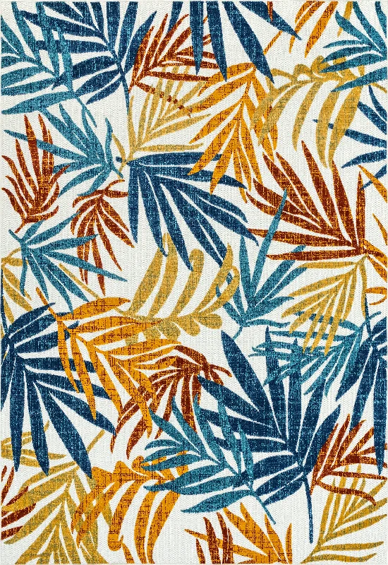 Kristin Leaves Indoor/Outdoor Rug | Multicolor