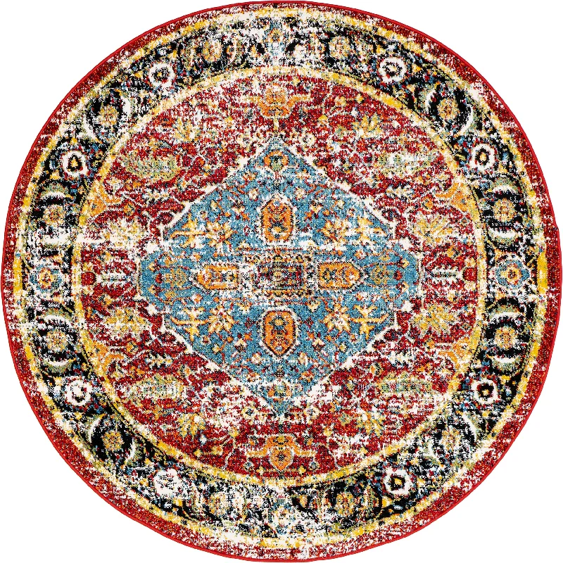 Olden Medallion Indoor/Outdoor Rug | Multicolor