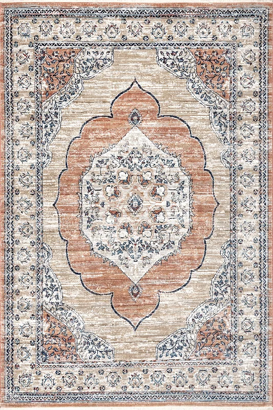 Oriental Medallion Rug | Beige