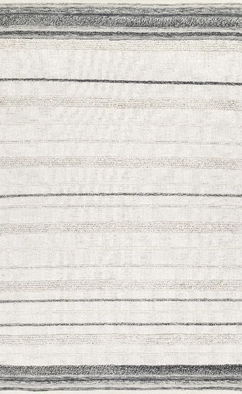 Overstriped Stitch Rug | Ivory