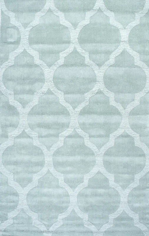 Raised Trellis Rug | Moss