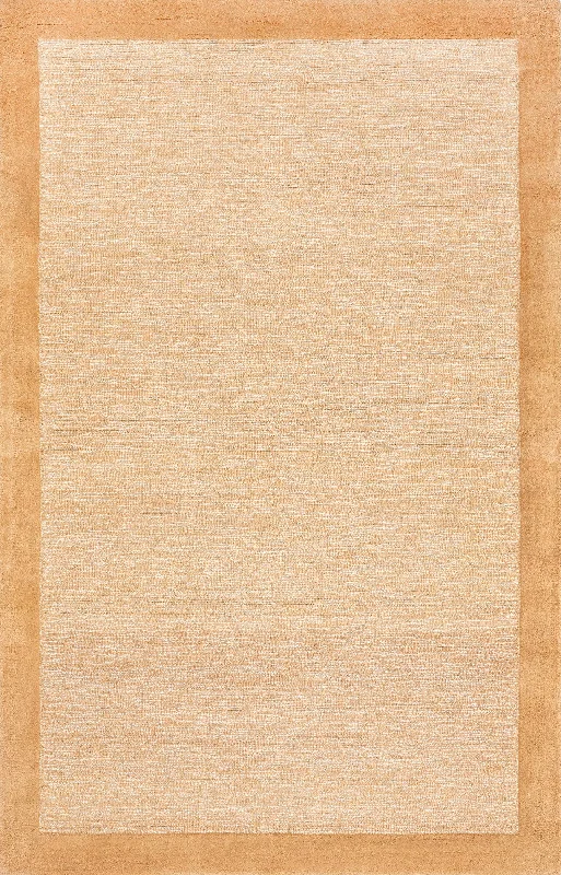 Raya Wool Monochromatic Rug | Tan