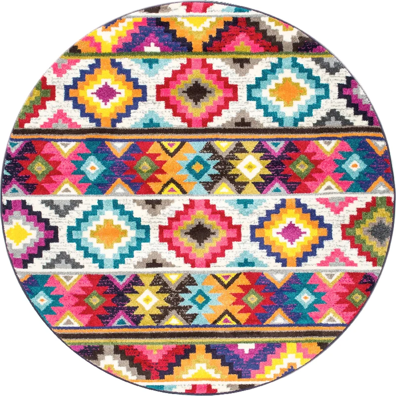 Ritzy Retro Rug | Multicolor