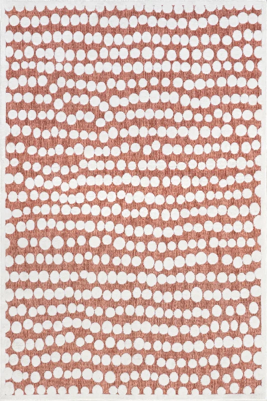 Robinett Dotted Indoor/Outdoor Rug | Brick