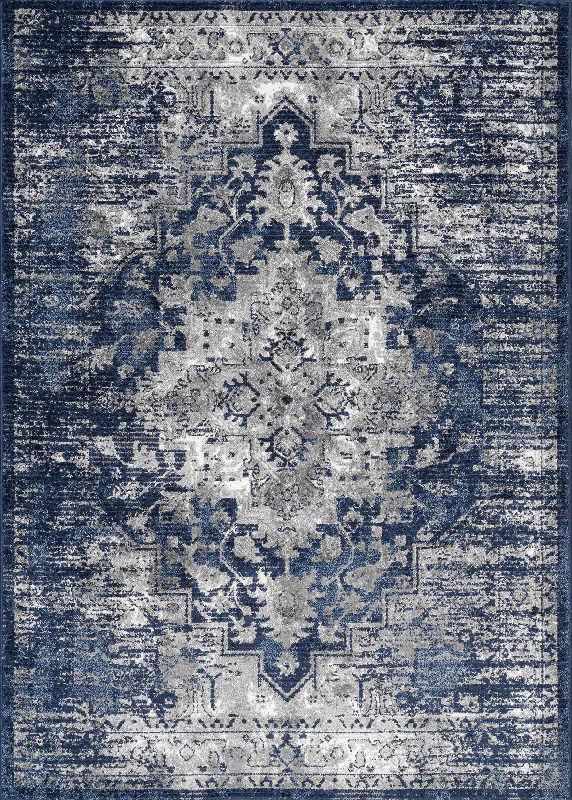 Shaded Medallion Rug | Blue