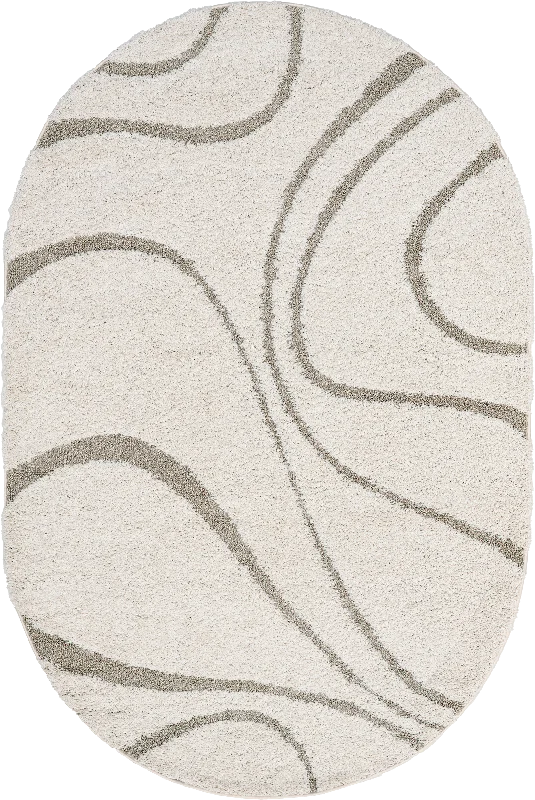 Shaggy Curves Rug | Cream