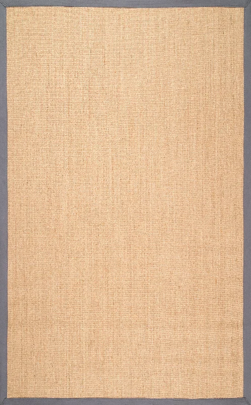 Sisal Border Rug | Light Grey