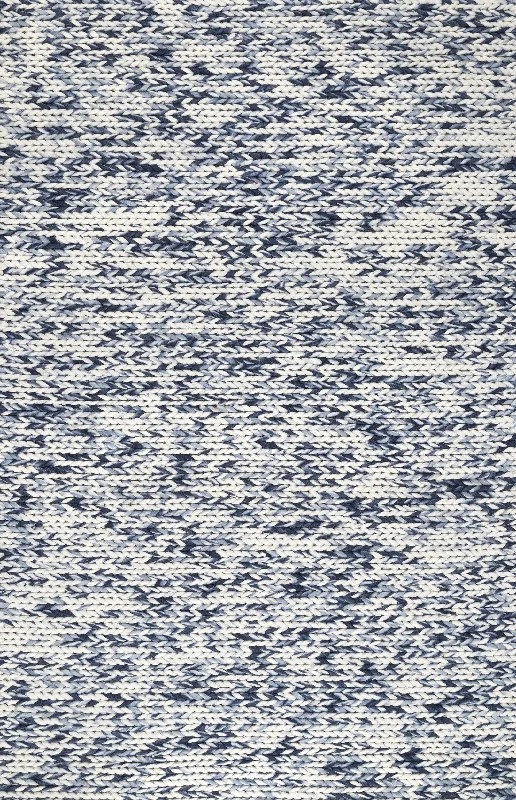 Softest Knit Wool Rug | Blue