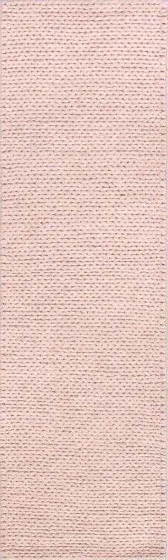 Softest Knit Wool Rug | Pink