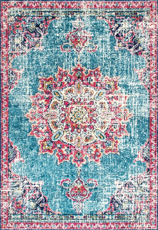 Sunny Wildflower Medallion Rug | Multicolor