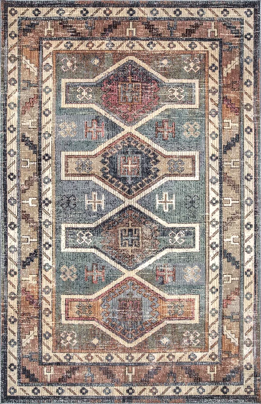 Vintage Victorian Rug | Blue