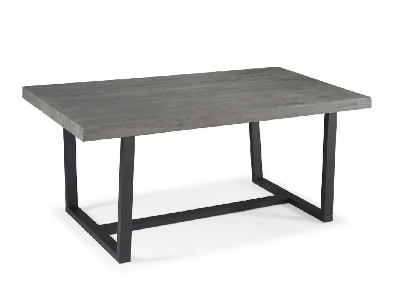 72" Rustic Solid Wood Dining Table - Grey