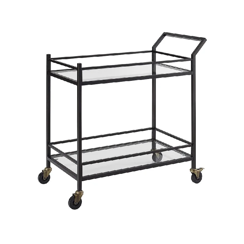 Crosley Aimee Bar Cart In Oil-Rubbed Bronze