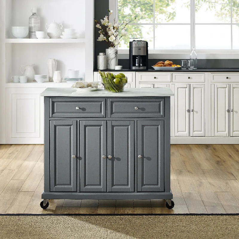 Crosley Avery Kitchen Cart Gray