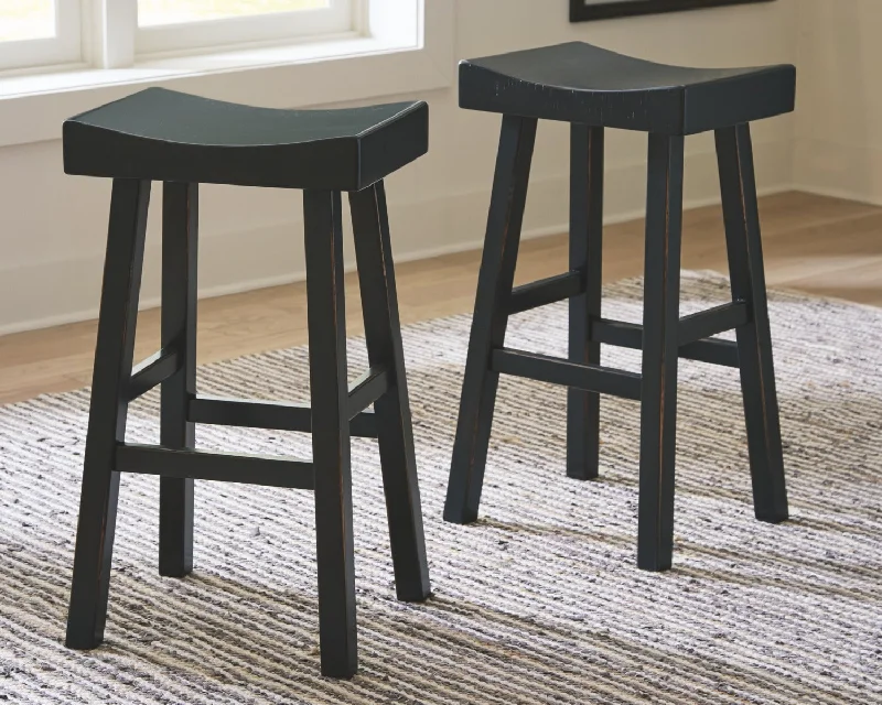 Glosco Tall Stool (2/CN) Black by Ashley Furniture