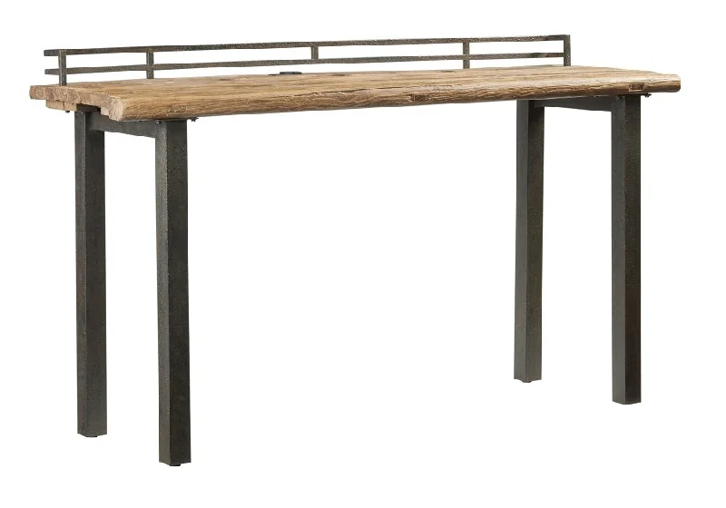 Harris Counter Table Natural Reclaimed Elm/Rustic Black Metal