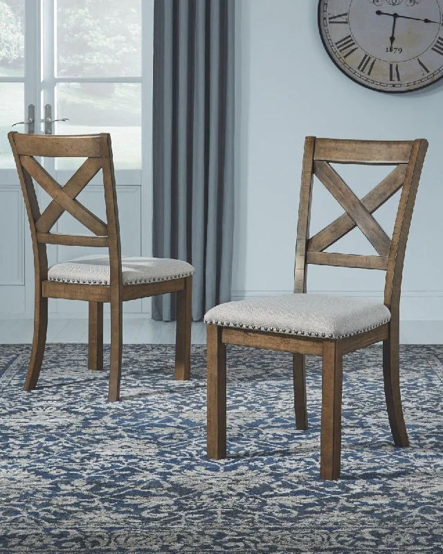 Moriville Dining UPH Side Chair (2/CN) Beige by Ashley Furniture