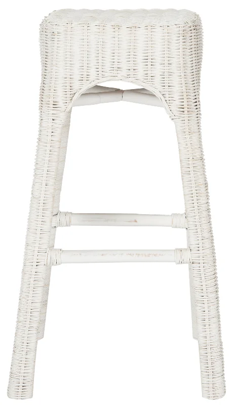 Safavieh Autumn Wicker Counter Stool White