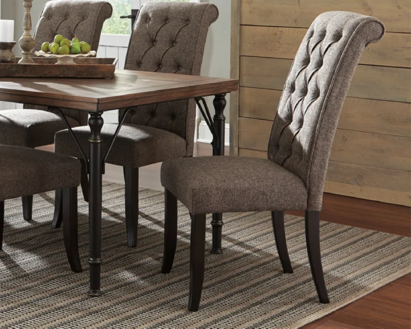 Tripton Dining  Side Chair (2/CN) Graphite by Ashley Furniture