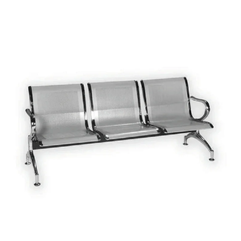 Euro 3 Seater Metal Link Chair (150kg Max)