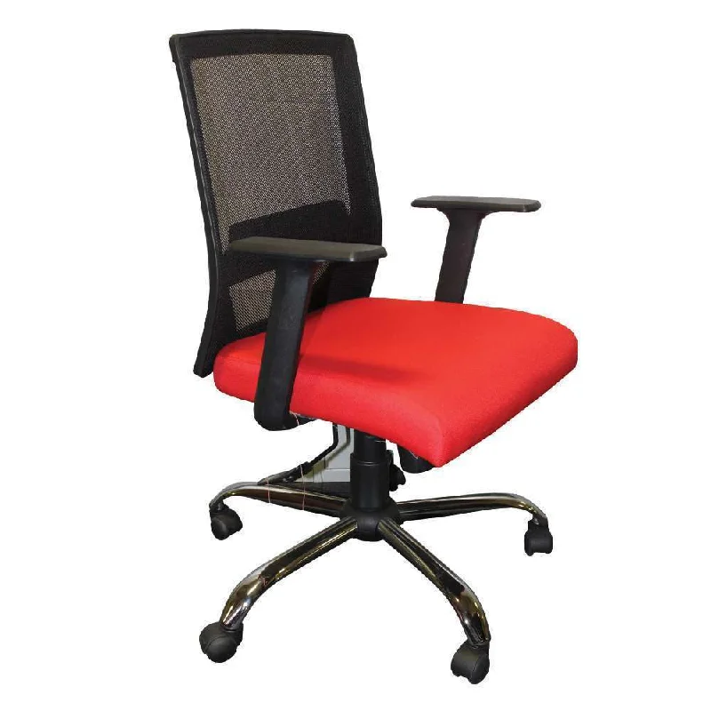 GDS Mid Back Mesh Chair Red (100kg Max)