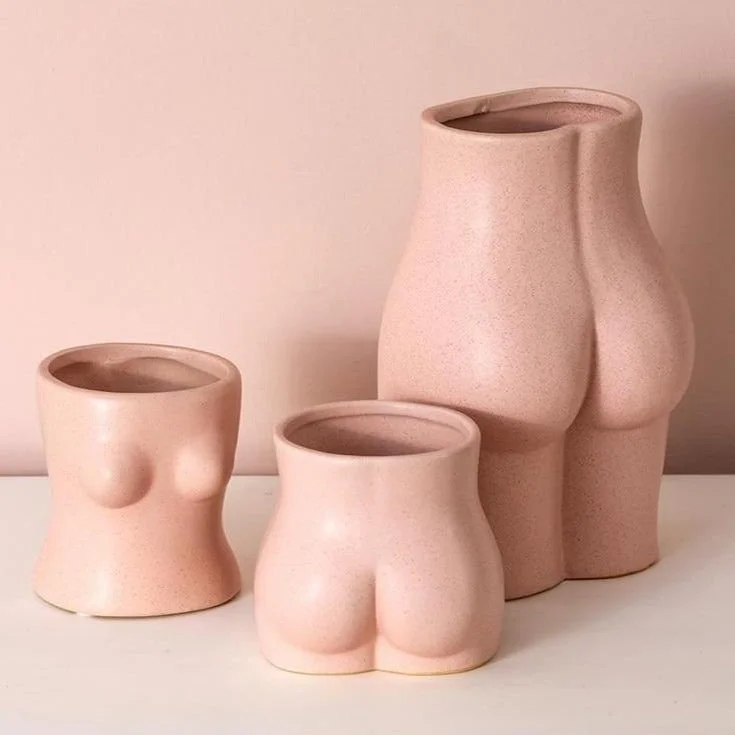 Body Art Ceramic Vases