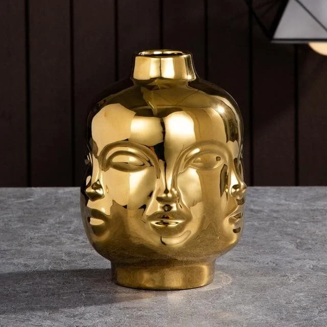 Gold Round vase